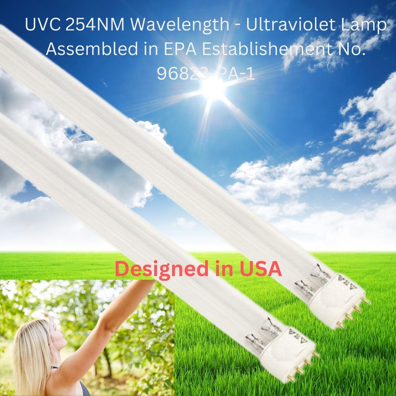 LSE Lighting 2-Pack 16" UV Bulbs â€“ 72W High Output UV-C Lamps Compatible with Breathe Clean Systems â€“ High Performance Replacement â€“ Designed in USA - Image 3